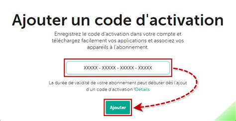 Comment consulter votre code d'activation pour une  .